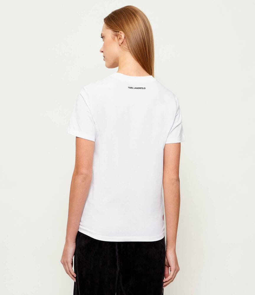 Γυναικείο Ikon Valentine T-shirt Λευκό Karl Lagerfeld B1W17038-100 WHITE
