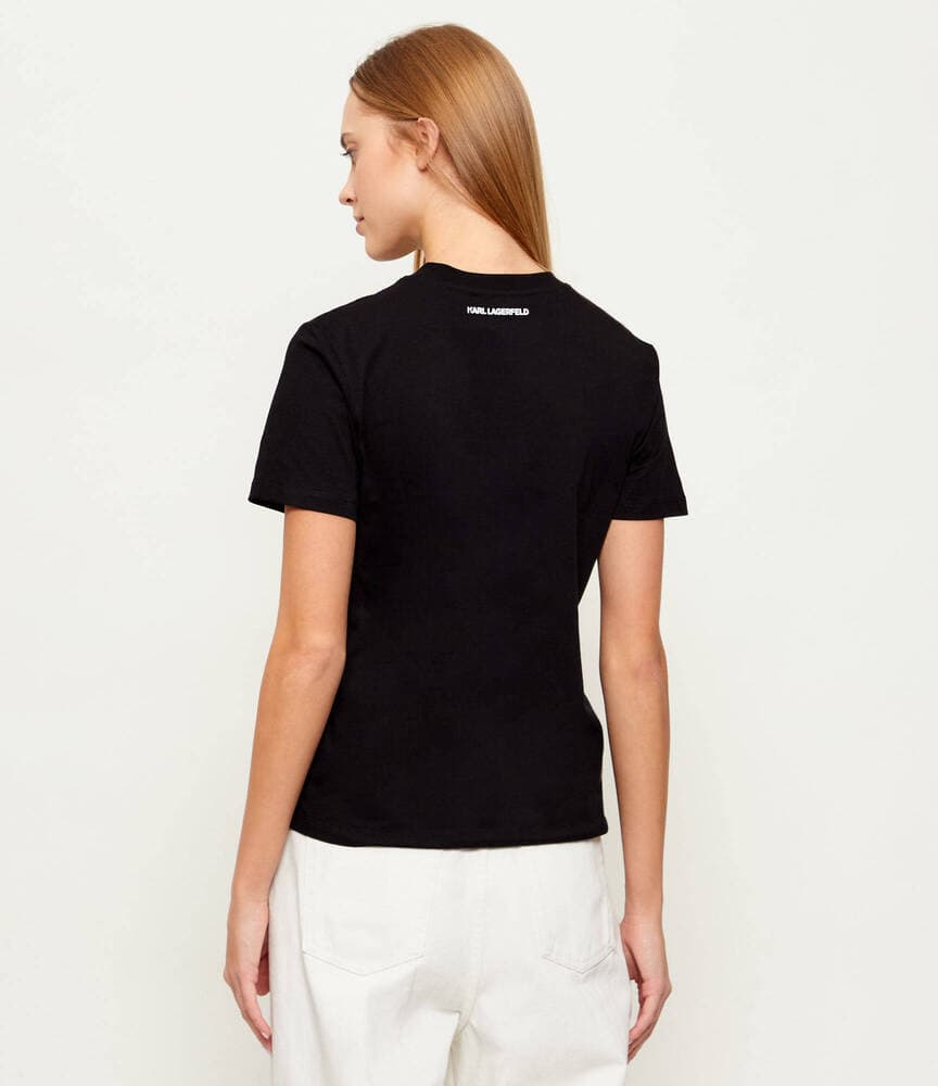 Γυναικείο Ikon Valentine T-shirt Μαύρο Karl Lagerfeld B1W17038-999 BLACK