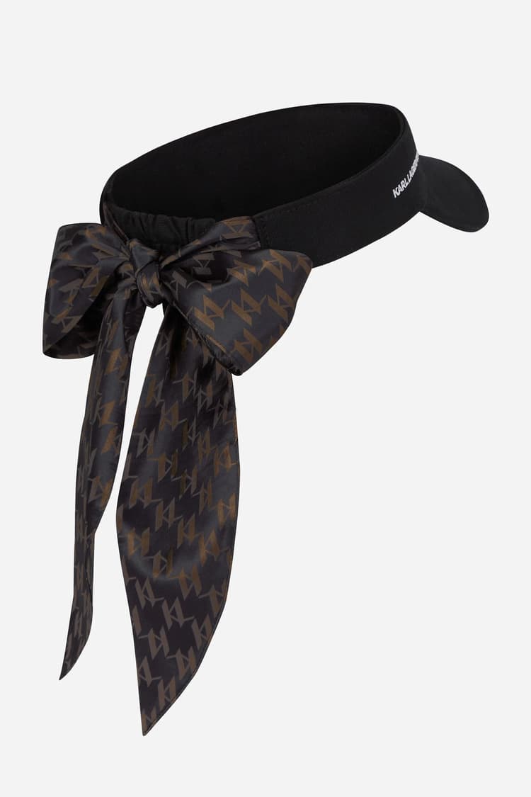 Γυναικείο Ikon Visor Καπέλο Μαύρο Karl Lagerfeld B1W33021-999 BLACK