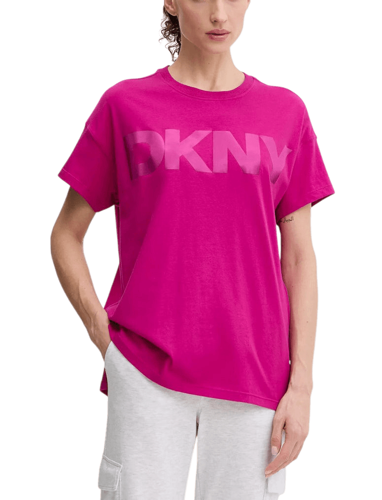 Γυναικείο Logo T-shirt Μπεζ DKNY DP6T1534-OTA