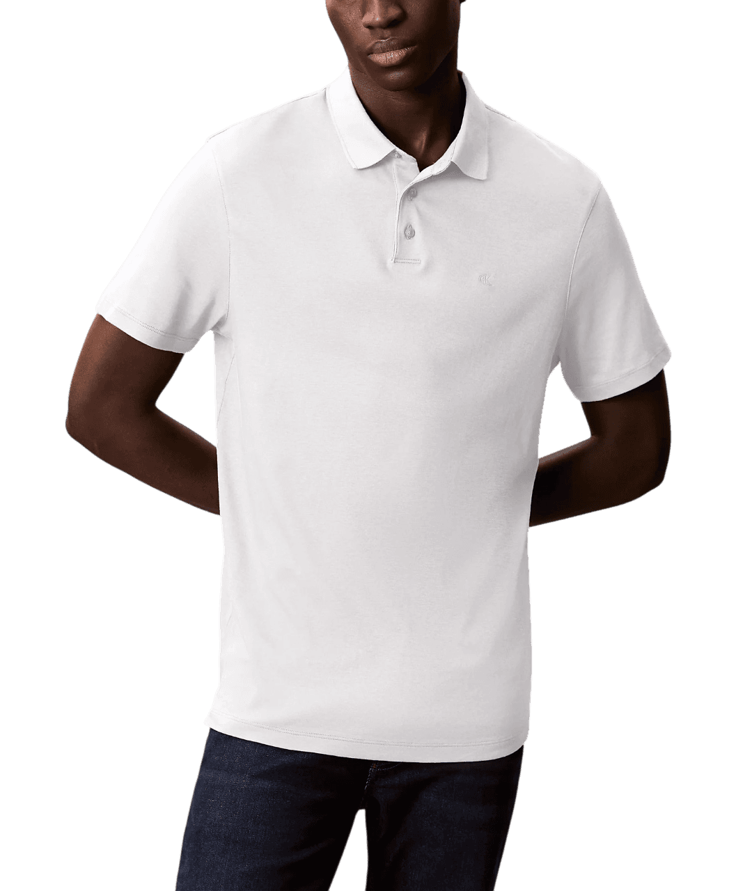Ανδρικό Polo Λευκό Calvin Klein LV04LB276G-YAF