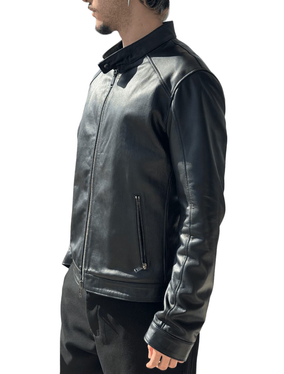Ανδρικό Δερμάτινο Μπουφάν Μαύρο Maffei 41235D-NERO
