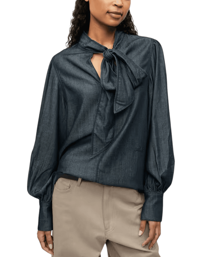 Γυναικεία Τζιν Μπλούζα Navy Μπλε Karl Lagerfeld B1W11025-D24 DARK BLUE DENIM