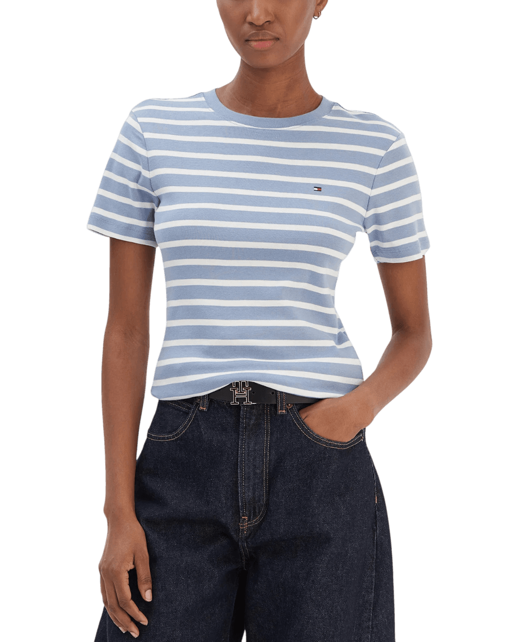 Γυναικείο T-shirt Γαλάζιο Tommy Hilfiger WW0WW40587-0BG