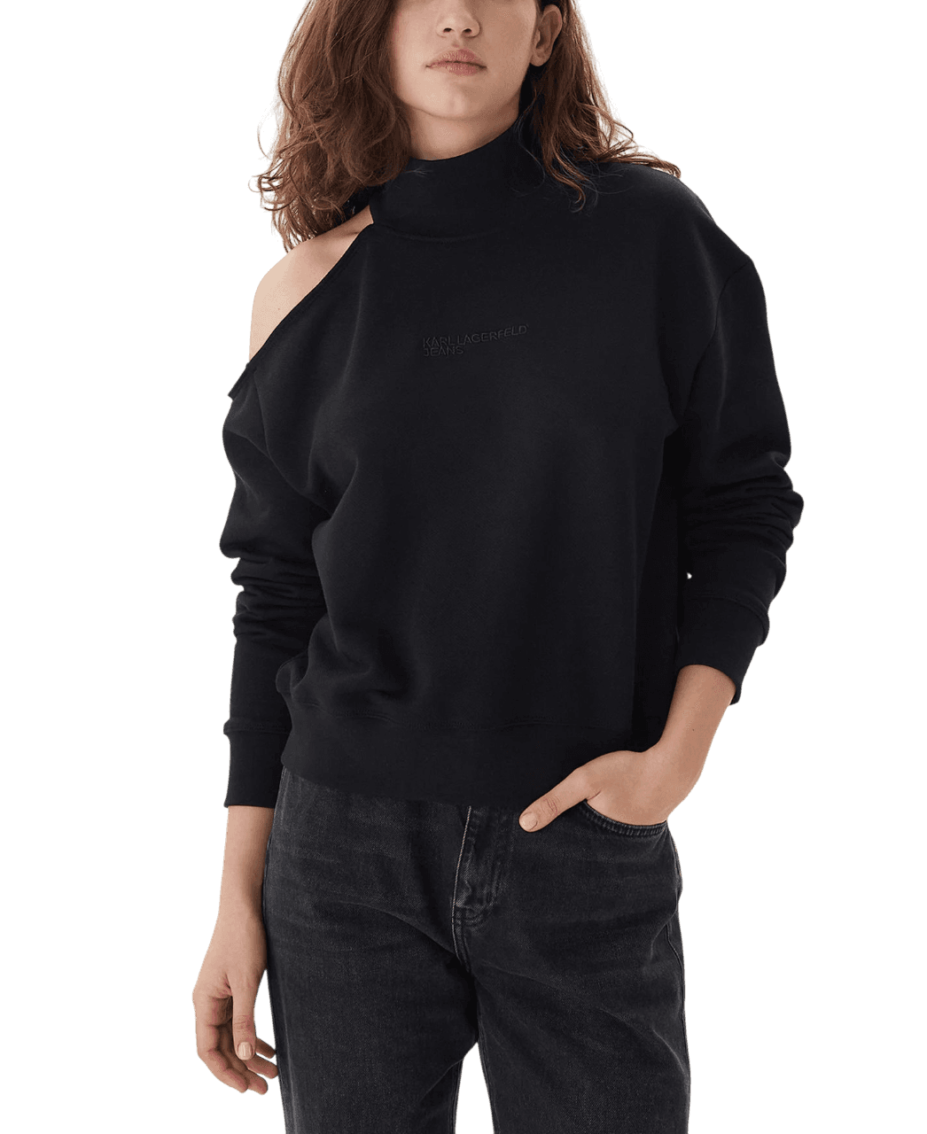 Γυναικείο Φούτερ Μαύρο Karl Lagerfeld Jeans B1W20043-999 BLACK