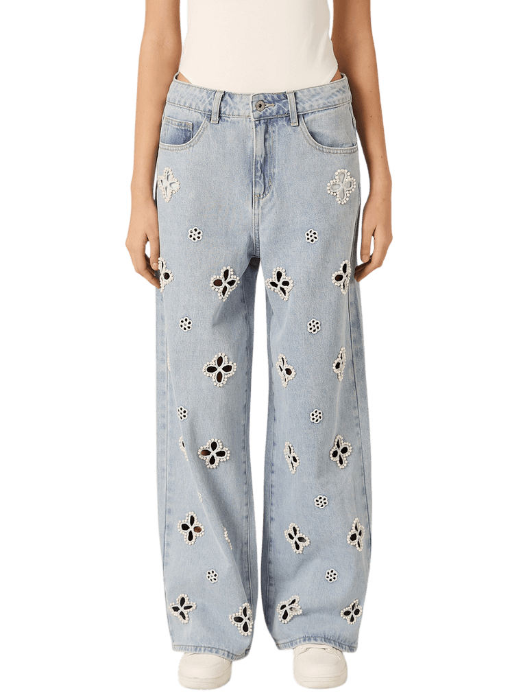 Γυναικείο Straight Τζιν Γαλάζιο Alcott 5T0162DOAY16-D006