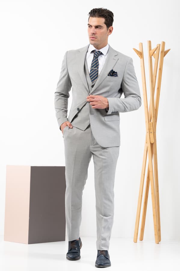 Ανδρικό Κοστούμι Γκρι Vittorio 10024RIBERA-GREY