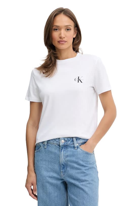 Γυναικείο Σετ T-shirt 2 Τεμαχίων Μαύρο/Λευκό Calvin Klein LV047C905G-UB1