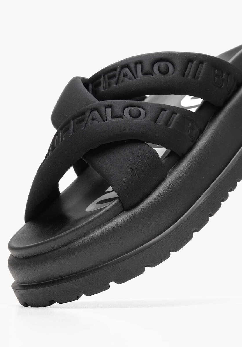 Γυναικείες Palma Cross Παντόφλες Μαύρες Buffalo BUF1602277-BLACK