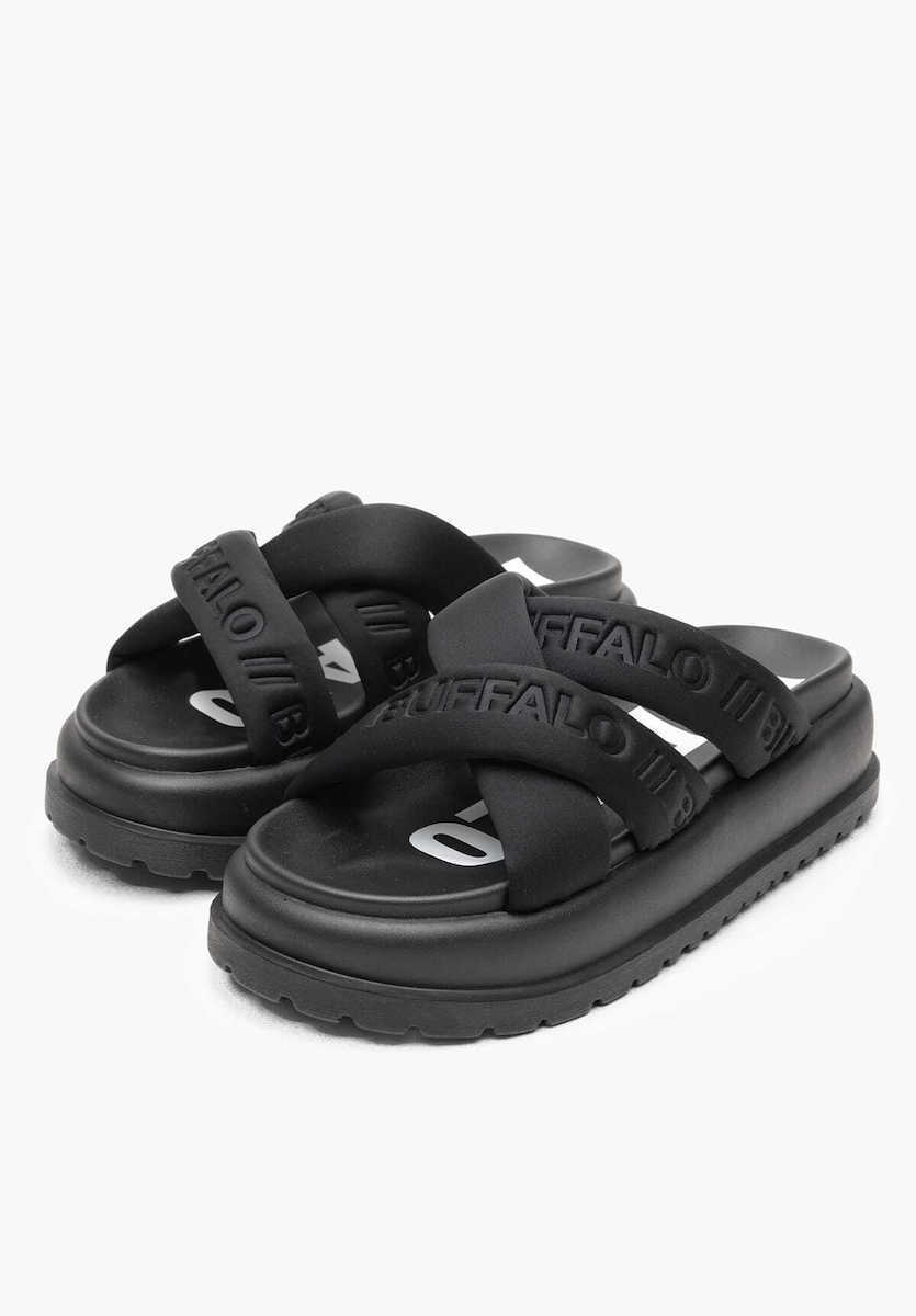 Γυναικείες Palma Cross Παντόφλες Μαύρες Buffalo BUF1602277-BLACK