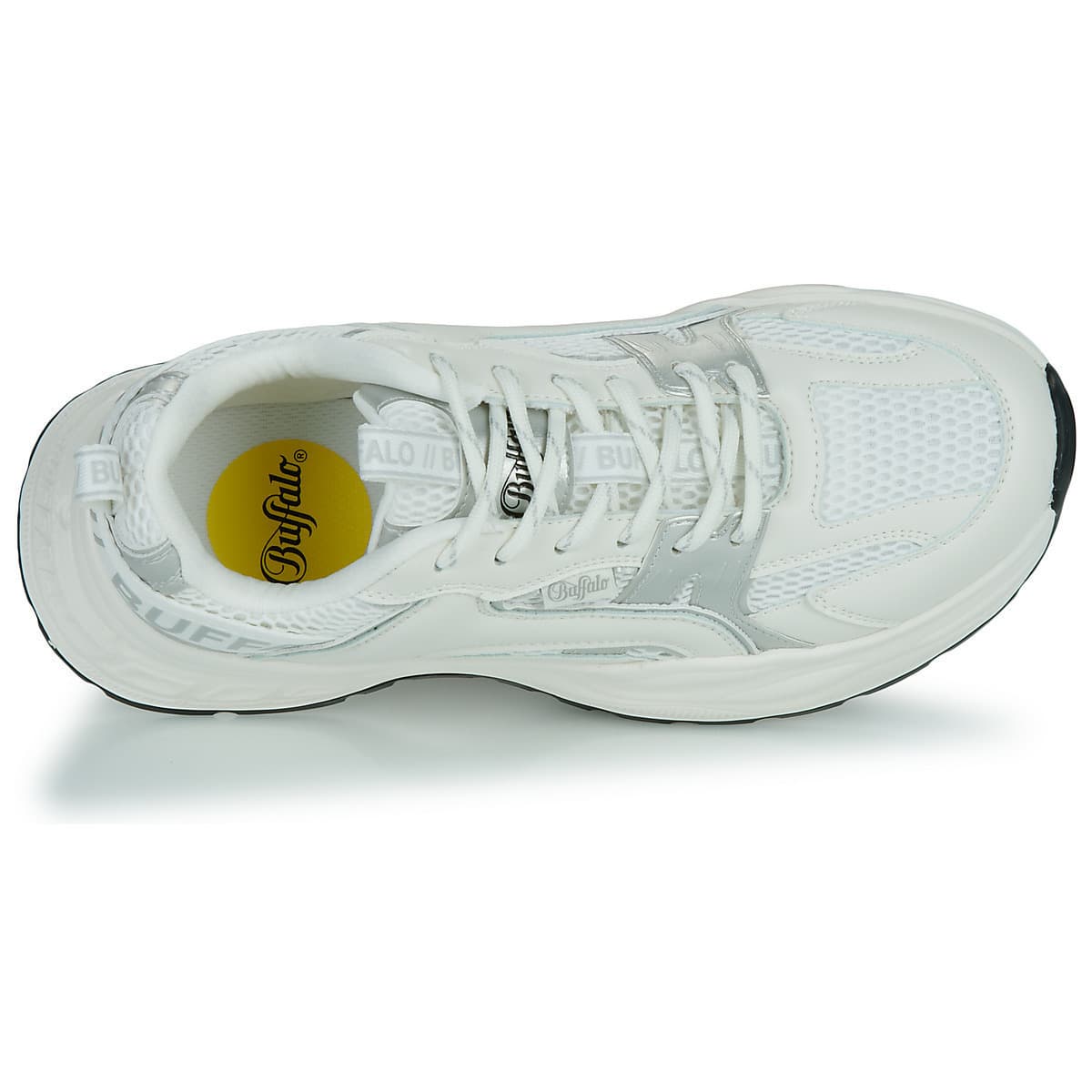 Γυναικεία Para Sneakers Λευκά Buffalo BUF1636296-WHITE/SILVER