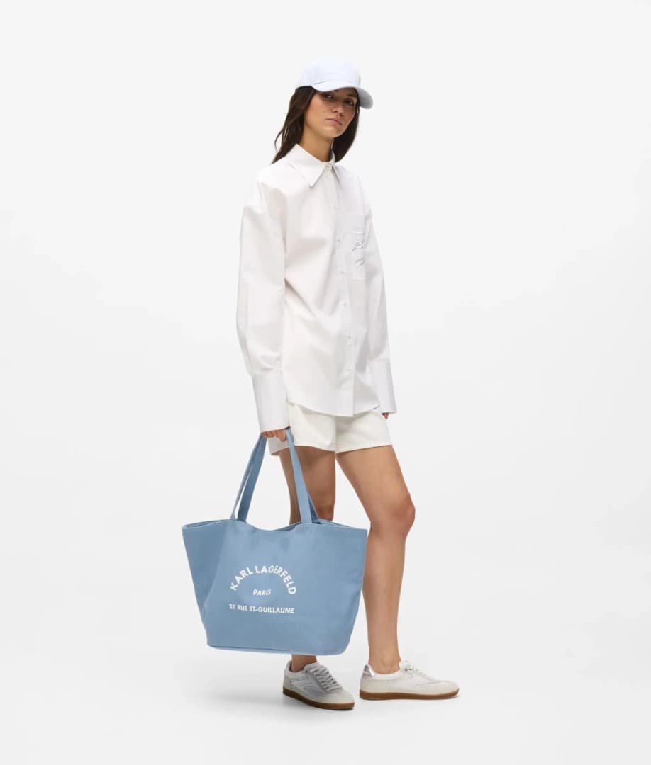 Γυναικεία K/Rsg Shopper Τσάντα Γαλάζια Karl Lagerfeld A1W50006-2HL BLUE BLOOM