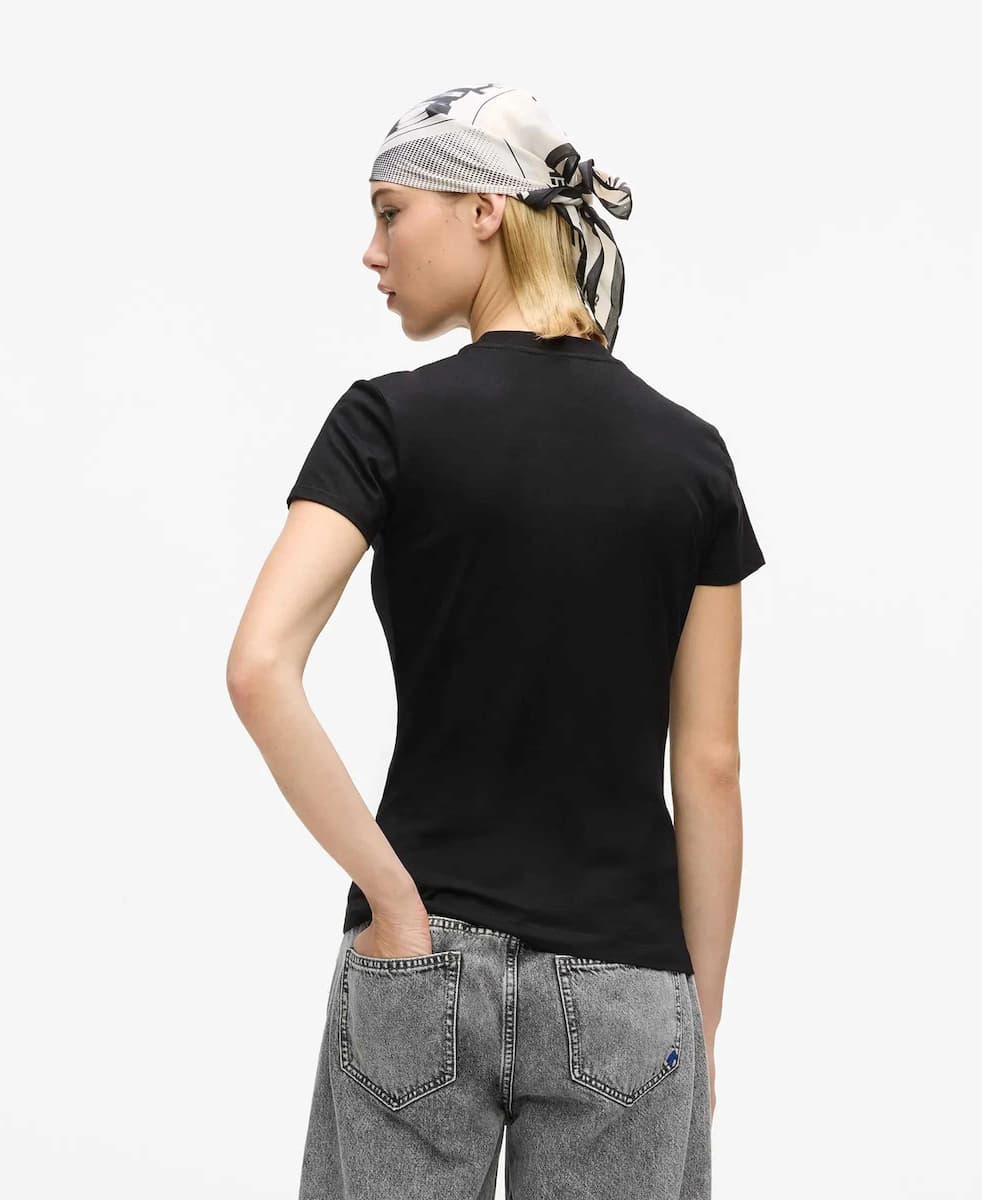 Γυναικείο Slim T-shirt Μαύρο Karl Lagerfeld Jeans B2W17064-999 BLACK