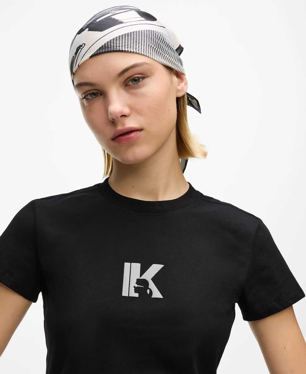 Γυναικείο Slim T-shirt Μαύρο Karl Lagerfeld Jeans B2W17064-999 BLACK