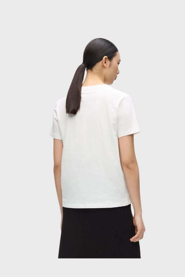 Γυναικείο Essential T-shirt Λευκό Karl Lagerfeld B2W17096-100 WHITE