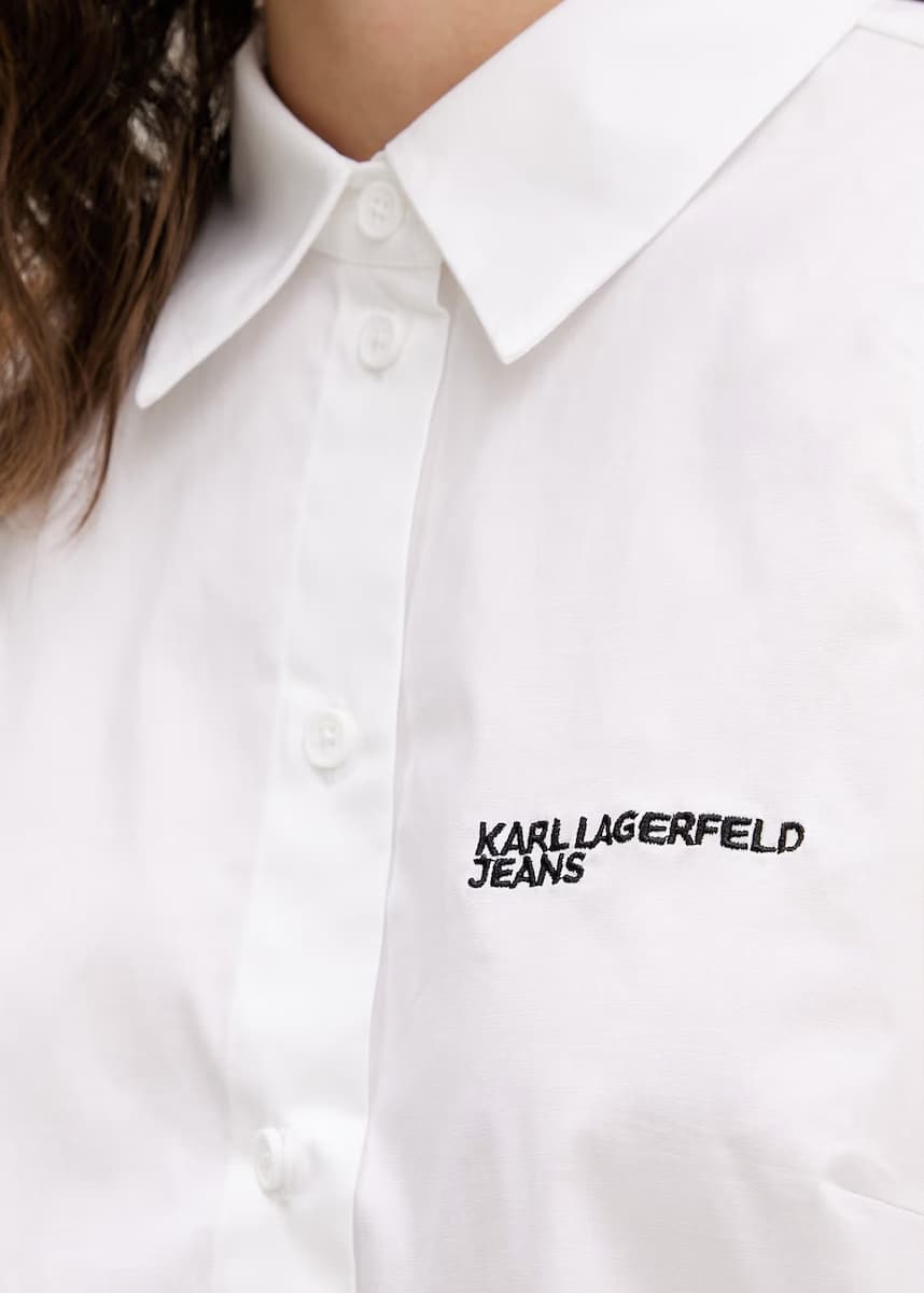 Γυναικείο Αμάνικο Πουκάμισο Λευκό Karl Lagerfeld Jeans B2W11020-100 WHITE