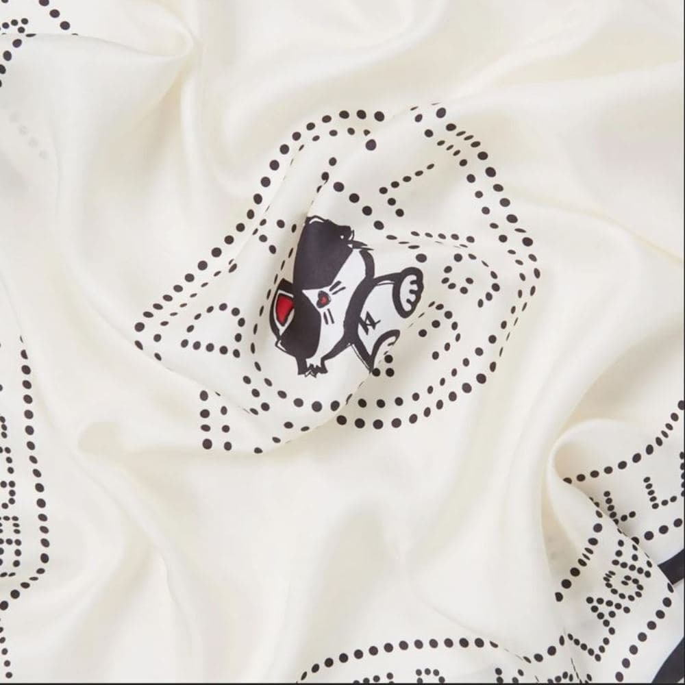 Γυναικείο Ikon Circle Choupette Φουλάρι Εκρού Karl Lagerfeld B2W33069-461 PRISTINE