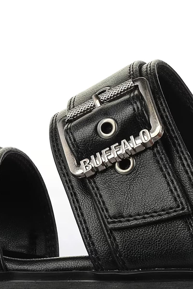 Γυναικείες Brake Two Strap Παντόφλες Μαύρες Buffalo BUF1602362-BLACK