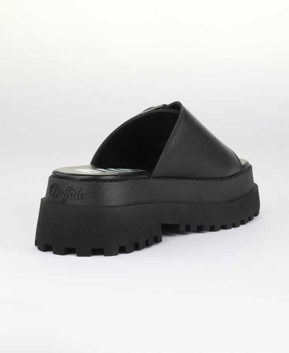 Γυναικείες Pluto Slide Buckle Παντόφλες Μαύρες Buffalo BUF1602333-BLACK