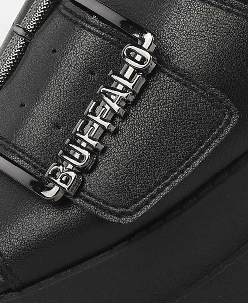 Γυναικείες Pluto Slide Buckle Παντόφλες Μαύρες Buffalo BUF1602333-BLACK