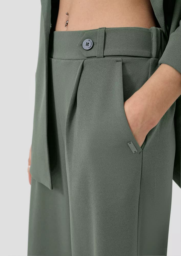 Γυναικείο Παντελόνι Πράσινο S.Oliver 2148966-7927