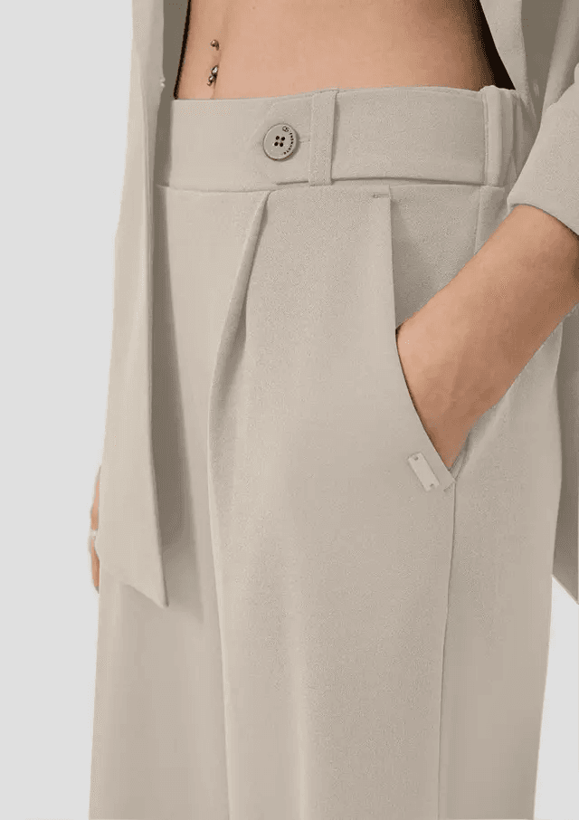 Γυναικείο Παντελόνι Μπεζ S.Oliver 2148966-8160