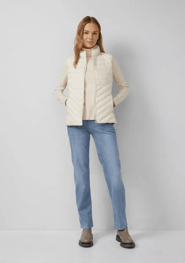 Γυναικείο Γιλέκο Κρεμ S.Oliver 2164696-0330