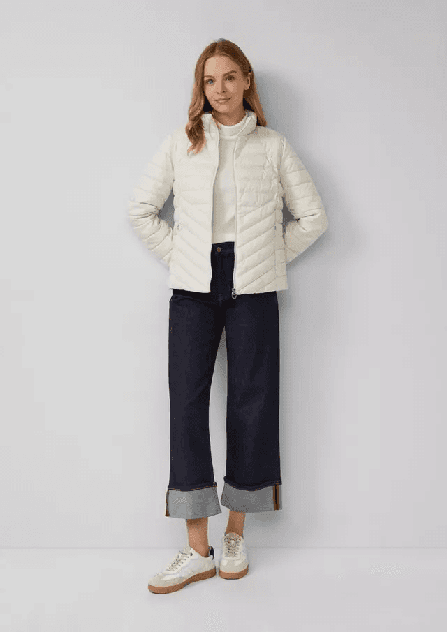 Γυναικείο Μπουφάν Εκρού S.Oliver 2164698-0330