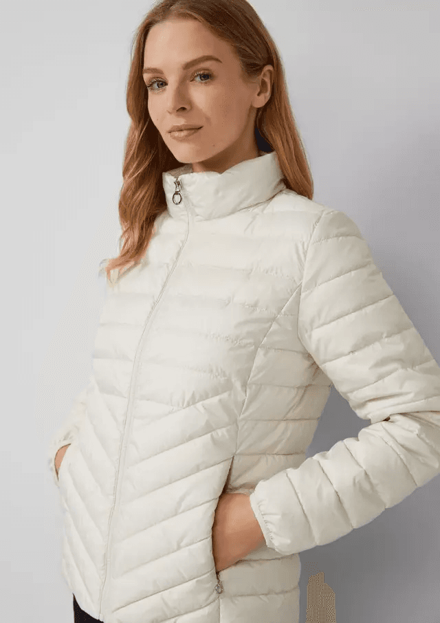 Γυναικείο Μπουφάν Εκρού S.Oliver 2164698-0330
