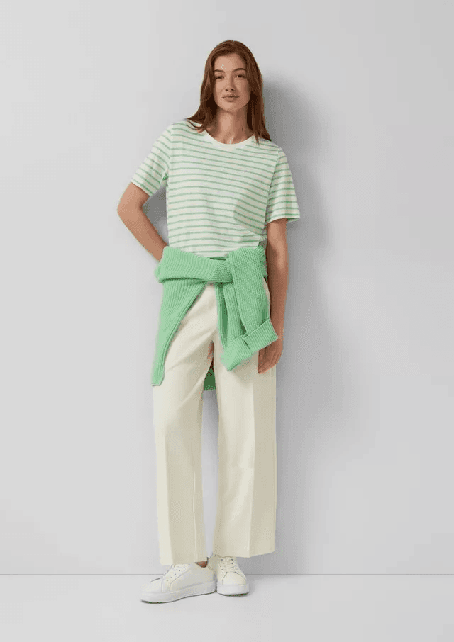 Γυναικείο Παντελόνι Μπεζ S.Oliver 2171415-8000