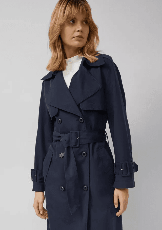 Γυναικεία Καπαρντίνα Navy Μπλε S.Oliver 2173521-5959