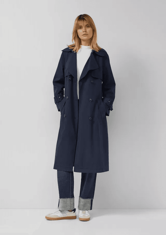 Γυναικεία Καπαρντίνα Navy Μπλε S.Oliver 2173521-5959