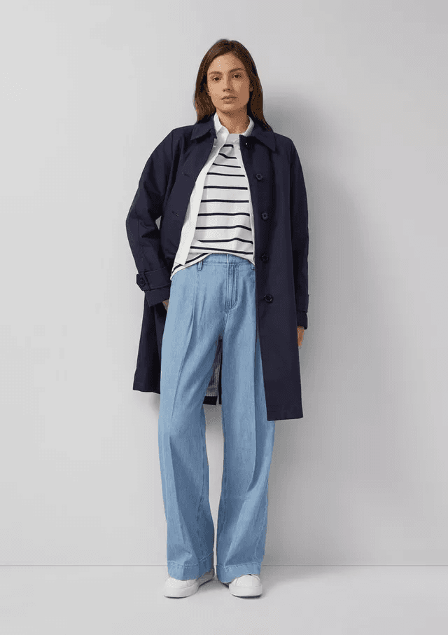 Γυναικεία Καπαρντίνα Navy Μπλε S.Oliver 2173525-5959