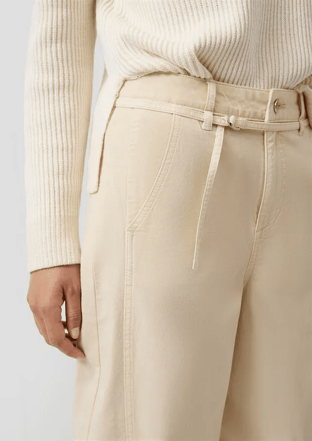 Γυναικείο Παντελόνι Μπεζ S.Oliver 2174742-8000