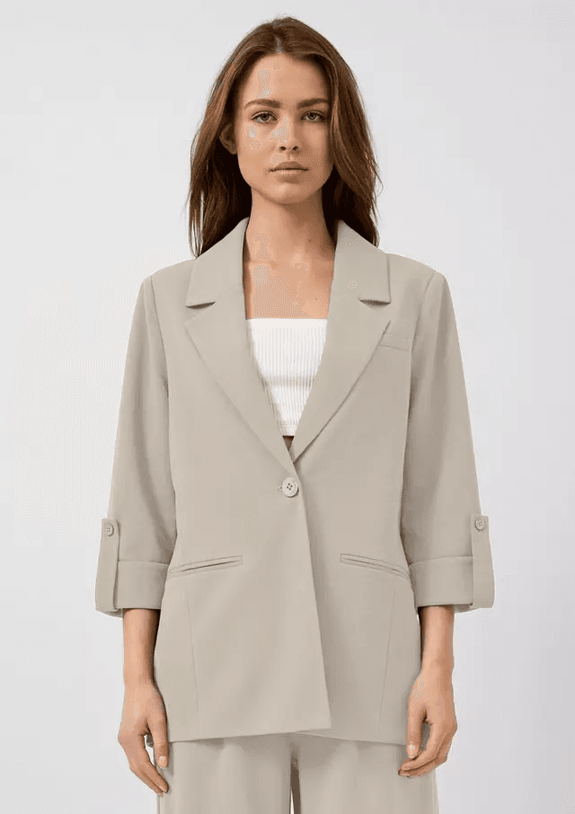 Γυναικείο Σακάκι Μπεζ S.Oliver 2175406-8160