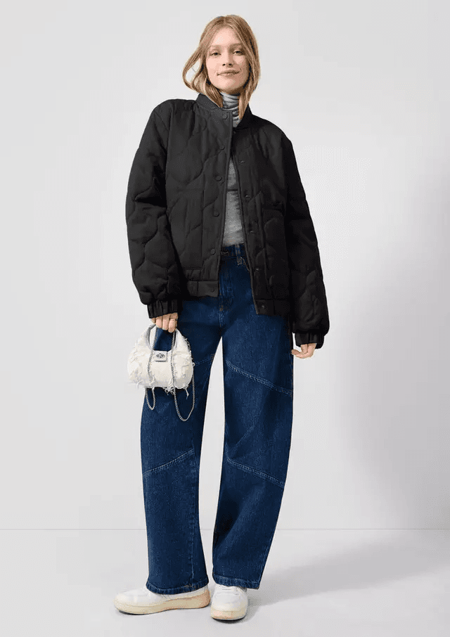 Γυναικείο Μπουφάν Μαύρο S.Oliver 2178576-9999