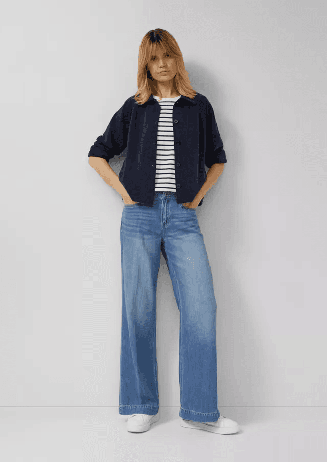 Γυναικεία Ζακέτα Navy Μπλε S.Oliver 2179667-5959