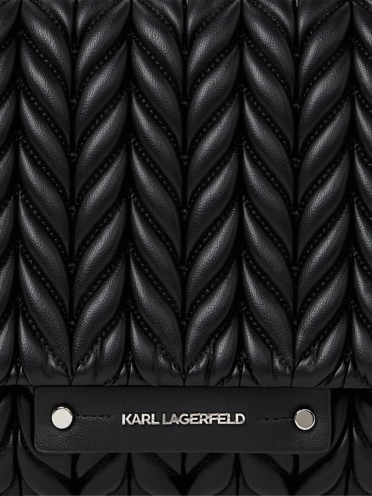 Γυναικεία K/Weave Τσάντα Μαύρη Karl Lagerfeld B2W30229-1AV BLACK NICKEL