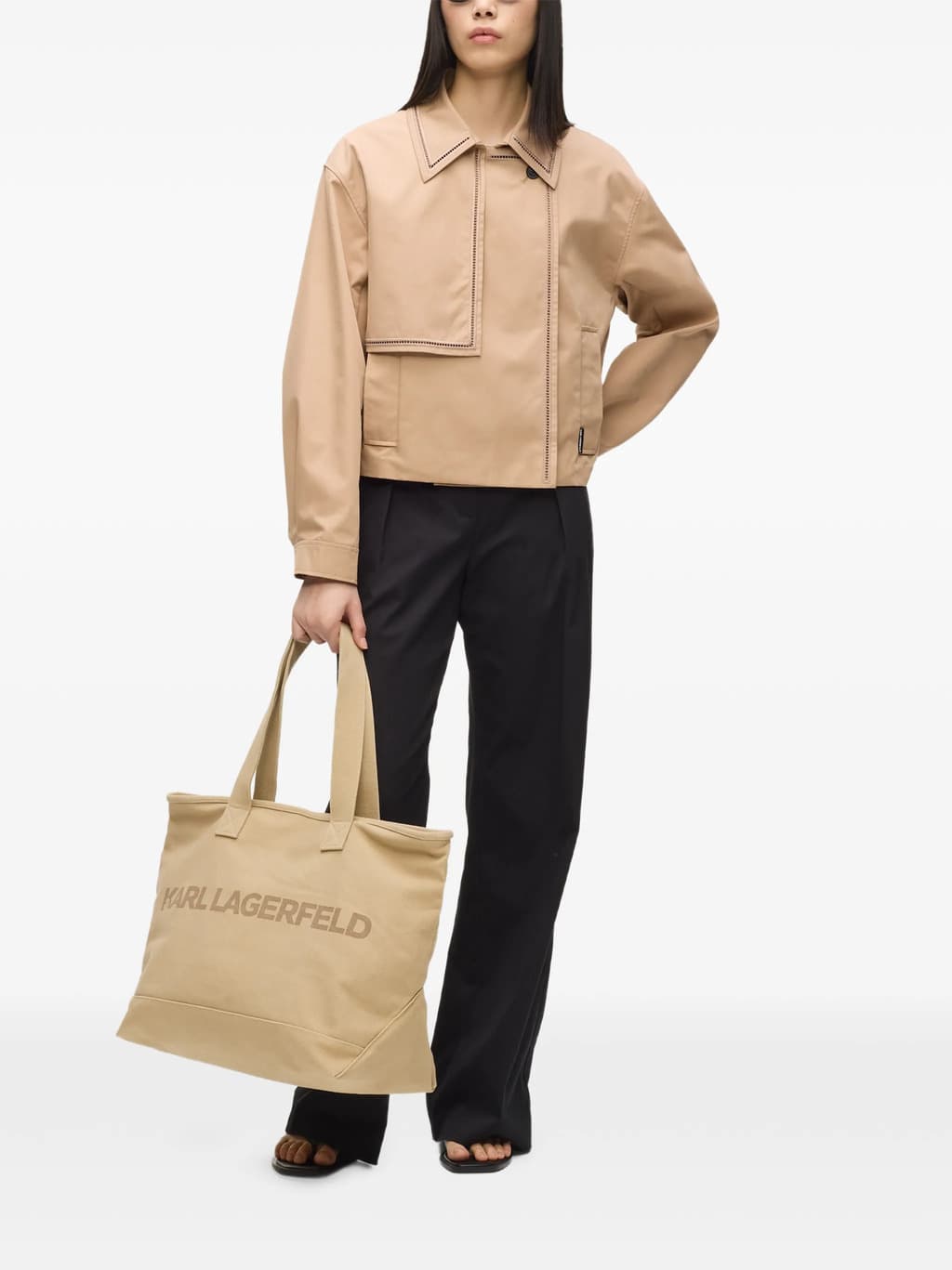 Γυναικεία K/Essential Τσάντα Μπεζ Karl Lagerfeld B2W50099-2FT SAFARI