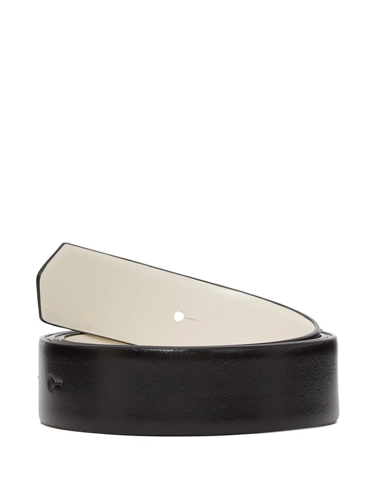 Γυναικεία Δερμάτινη K/Autograph Ζώνη Διπλής Όψεως Μαύρη/ΛευκήKarl Lagerfeld B1W33044-101 WHITE/BLACK