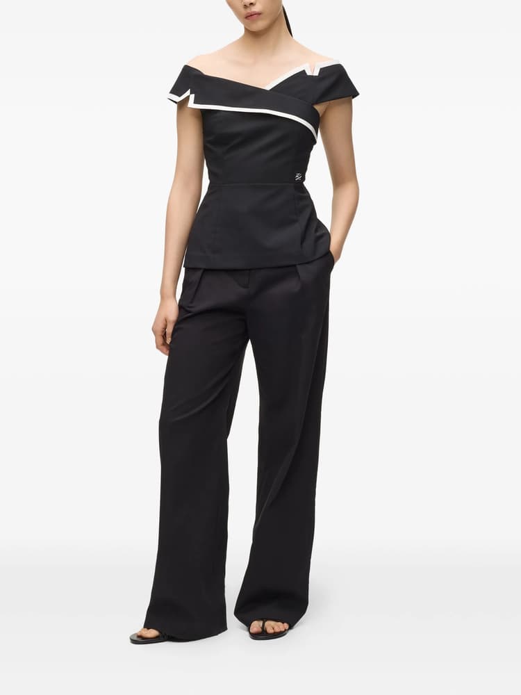 Γυναικείο Top Μαύρο Karl Lagerfeld B2W11019-999 BLACK