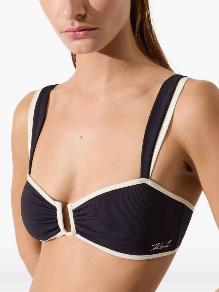 Γυναικείο Signature Μπικίνι Τοπ Μαύρο Karl Lagerfeld B2W46022-999 Black