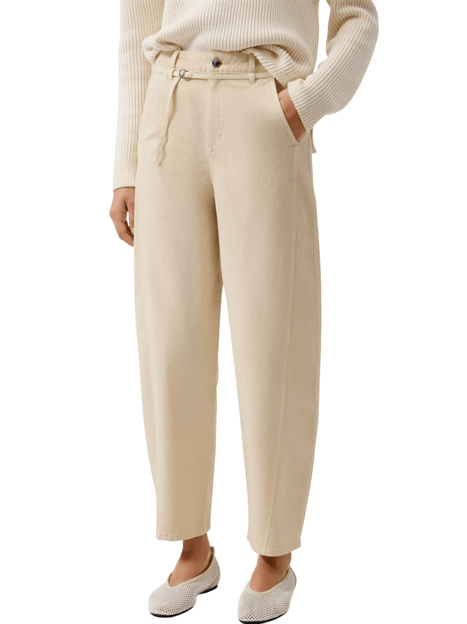 Γυναικείο Παντελόνι Μπεζ S.Oliver 2174742-8000