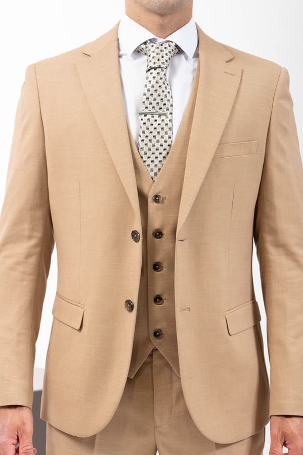 Ανδρικό Κοστούμι Μπεζ Vittorio 10024RIBERA-BEIGE