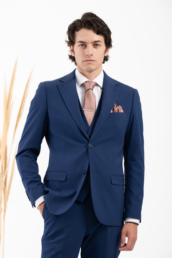 Ανδρικό Κοστούμι Navy Μπλε Vittorio 10024DONATO-NAVY