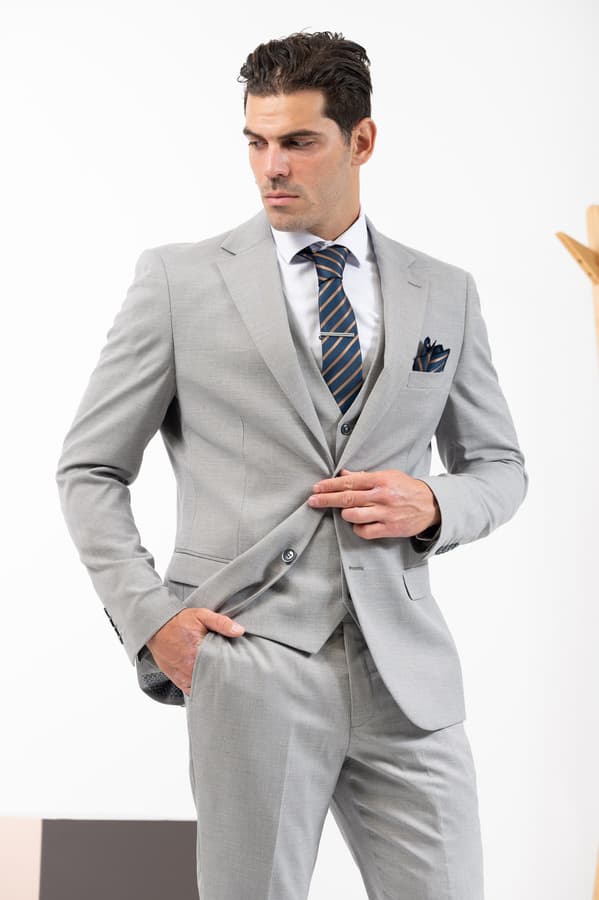 Ανδρικό Κοστούμι Γκρι Vittorio 10024RIBERA-GREY
