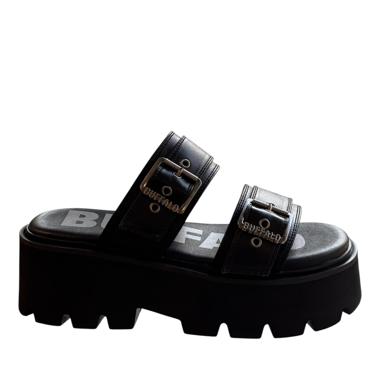 Γυναικείες Brake Two Strap Παντόφλες Μαύρες Buffalo BUF1602362-BLACK