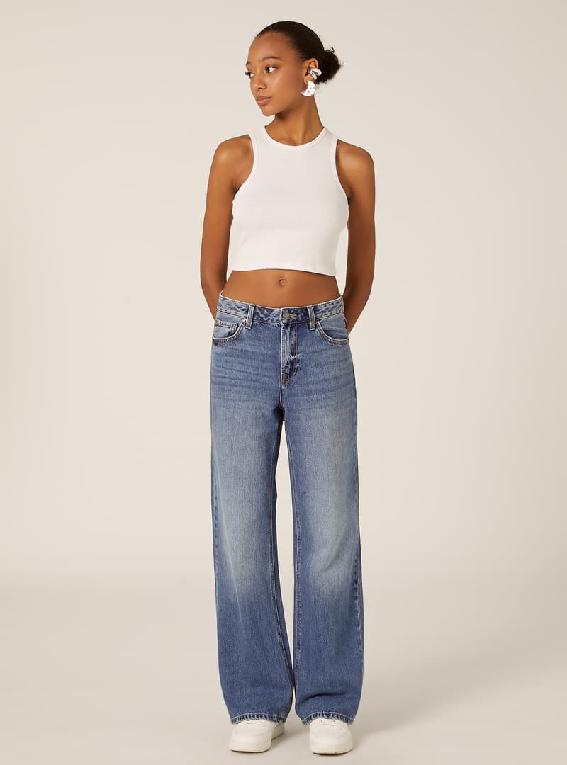 Γυναικείο Straight Τζιν Μπλε Alcott 5T0082DOAX15-D003