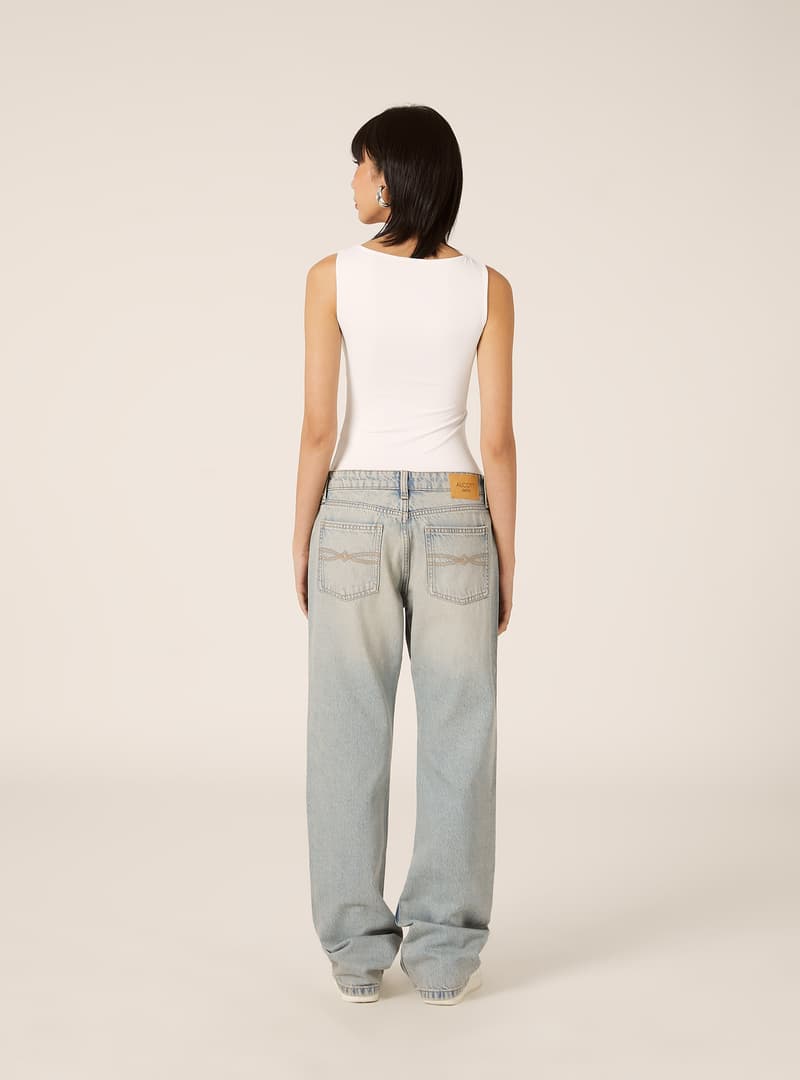 Γυναικείο Straight Τζιν Γαλάζιο Alcott 5T0119DOAX15-D006