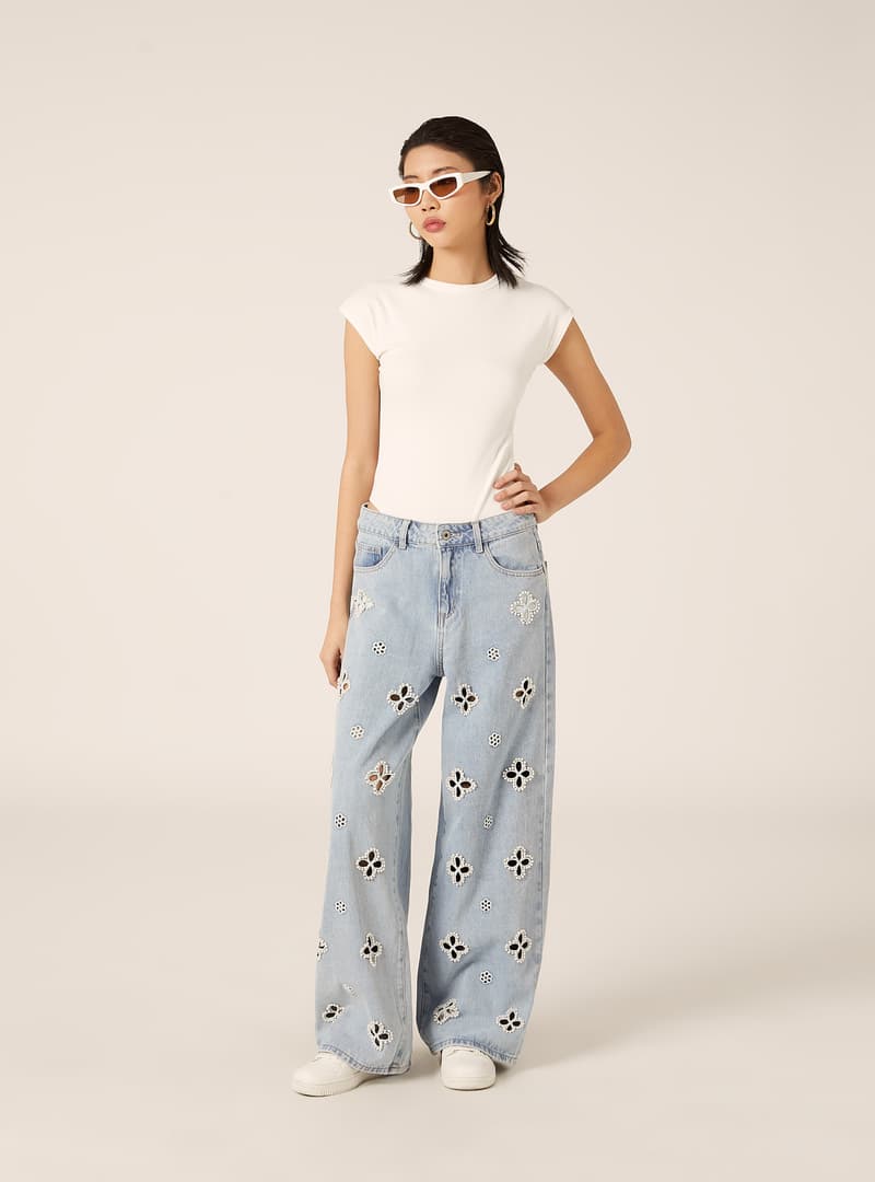 Γυναικείο Straight Τζιν Γαλάζιο Alcott 5T0162DOAY16-D006